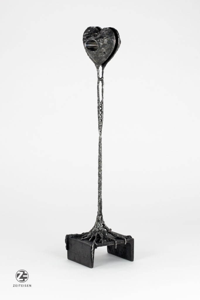 steel sculpture "sehnsucht" (2019) by Andree Thielemann