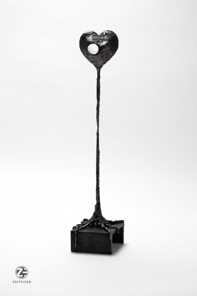 steel sculpture "sehnsucht" (2019) by Andree Thielemann