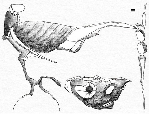 digital drawing "beruehrung" (2023) by Andree Thielemann