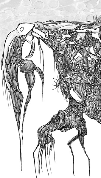 digital drawing "uebergang" (2025) by Andree Thielemann