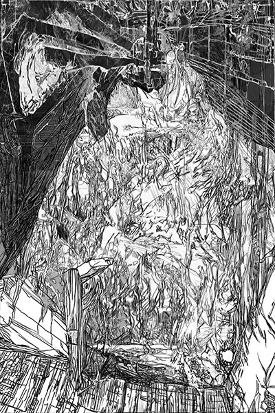 digital drawing "untergrund" (2026) by Andree Thielemann